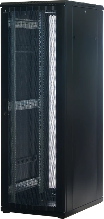 Rockstable 19" Serverschrank 37HE, Gitternetztür, IP2X, schwarz, 800mm tief