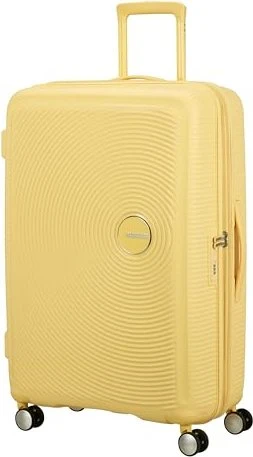 American Tourister Soundbox Spinner erweiterbar L pastel yellow