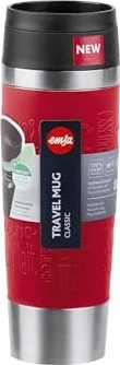 Emsa Travel Mug Classic Coffee and Tea Grande Isolierbecher 500ml dunkelrot