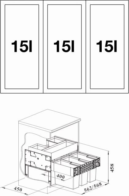 Blanco Select II 60/3 Orga (526209) – Bild 2 von 2