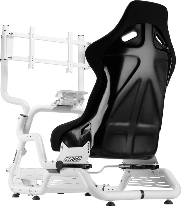 Oplite Single Monitor Stand für GTR S3/S8 Racing Cockpit, weiß