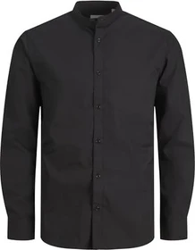 Jack & Jones Slim Fit Hemd langarm schwarz (Herren)