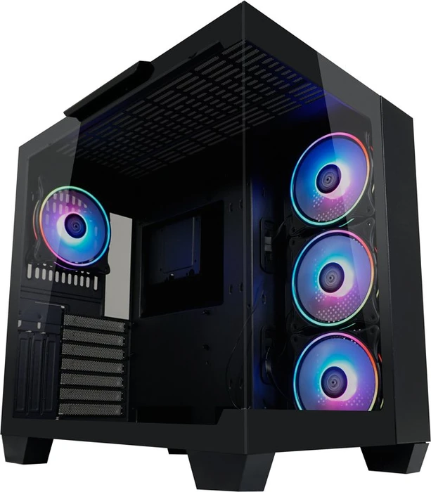 LC-Power Gaming 809B Dark Storm_X, Glasfenster
