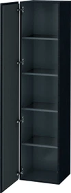 Duravit L-Cube Hochschrank 400 x 363 x 1760 mm eiche schwarz matt