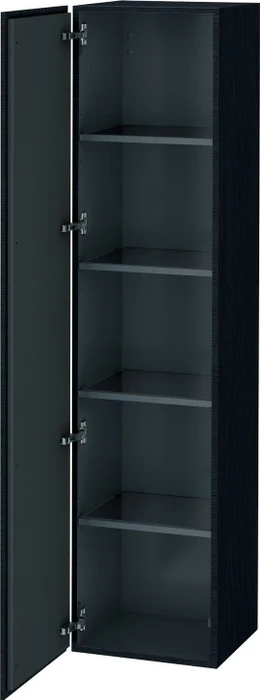 Duravit L-Cube Hochschrank 400 x 363 x 1760 mm eiche schwarz matt