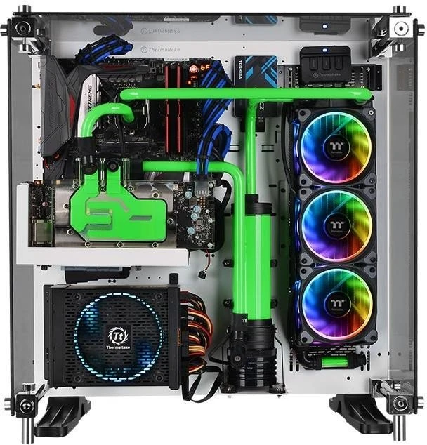 Thermaltake Riing Plus 14 LED RGB TT Premium Edition, LED-Steuerung, Lüftersteuerung, 140mm, 3er-Pack