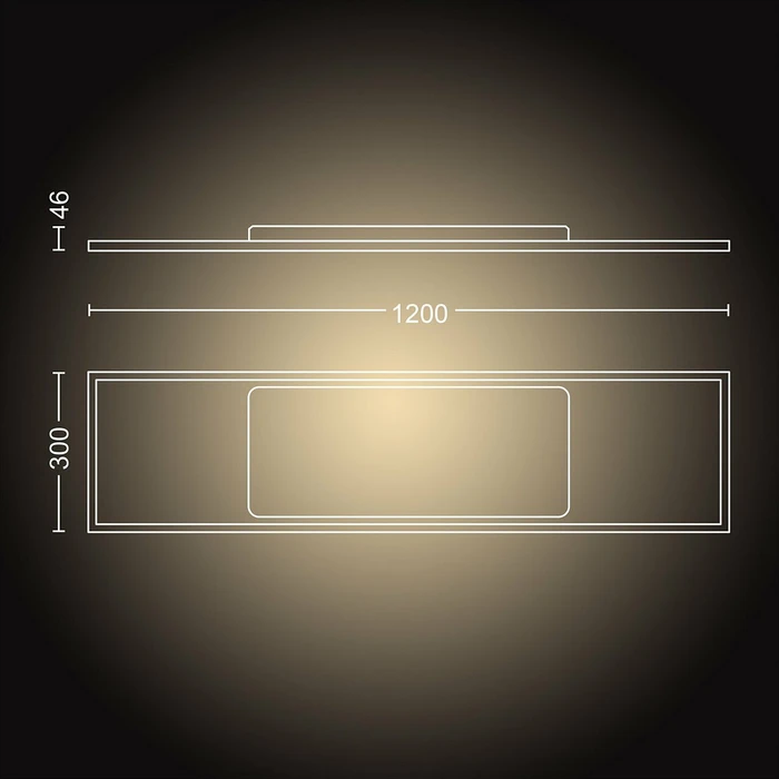 Philips Hue White Ambiance Aurelle LED Panel 120x30 55W