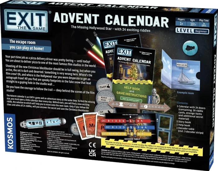 Kosmos Exit - Das Spiel Adventskalender: Der fehlende Hollywoodstern 2025