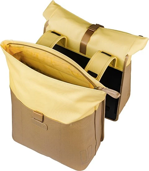 Basil Vive Doppeltasche Gepäcktasche sand/yellow