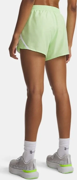 Under Armour Fly By 8cm Hose kurz lumos lime/white/reflective (Damen)