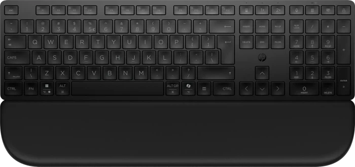 HP 580K Dual-Mode mit Handballenauflage Keyboard, schwarz, USB/Bluetooth, DE