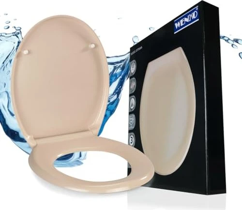 Wenko Ottana WC-Sitz mit Absenkautomatik braun, beige