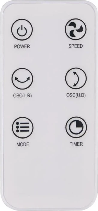 Tronic Standventilator/Tischventilator weiß