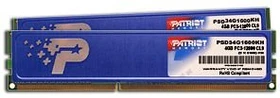 Patriot Signature Line blauer Kühler UDIMM 4GB Kit, DDR3-1600, CL9