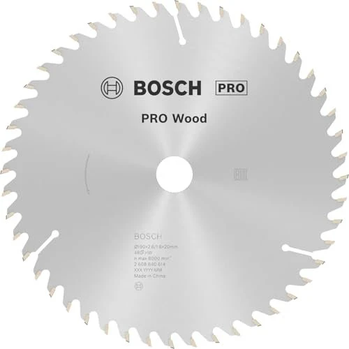 Bosch Professional Optiline Wood Kreissägeblatt 48Z, 190x2.6x20mm, 1 Stück