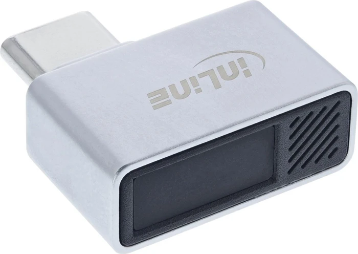 InLine Fingerabdruck Scanner, USB-C, silber/schwarz