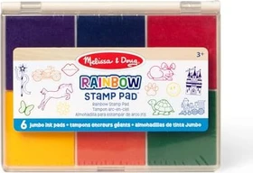 Melissa & Doug Rainbow Stempelkissen Set abwischbar