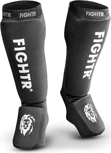 Fightr Kickboxen Protect Schienbeinschutz schwarz