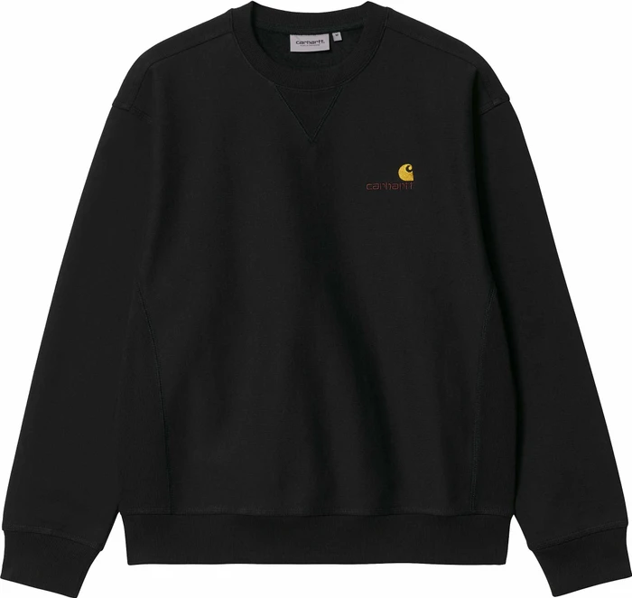 Carhartt American Script Sweat Sweatshirt schwarz (Herren)