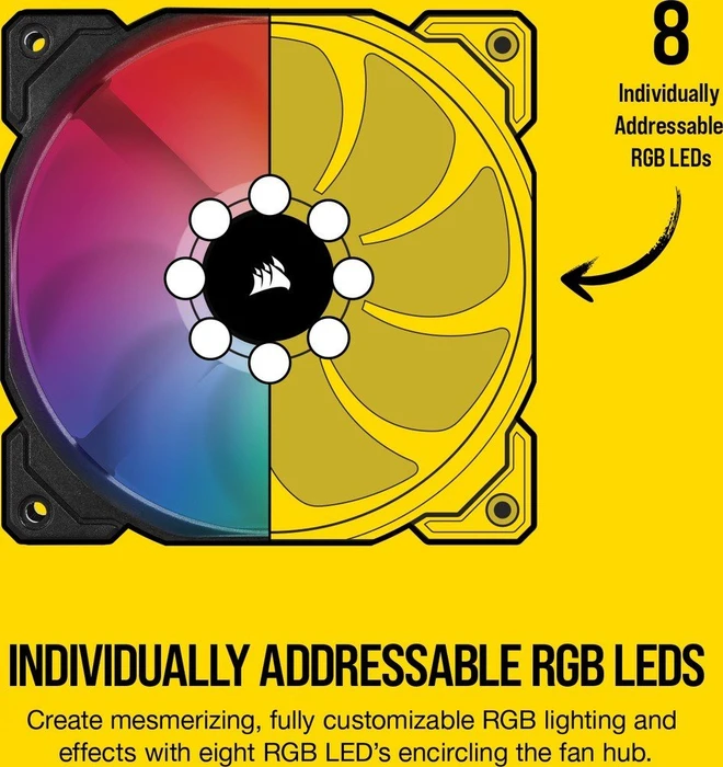 Corsair SP Series iCUE SP120 RGB PRO Performance Fan, 120mm