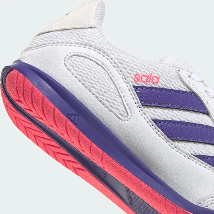 adidas Super Sala Competition III IN cloud white/pure purple/solar turbo (Junior)