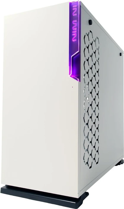 In Win 101C, weiß, Glasfenster