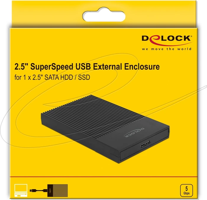 DeLOCK externes Festplattengehäuse, 2.5", USB 3.0 Micro-B