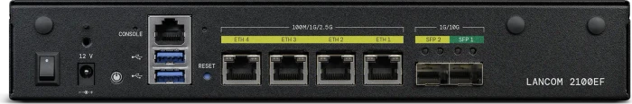 Lancom 2100EF Rackmount 2.5G Router, 4x RJ-45, 2x SFP+
