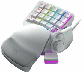 Razer Tartarus Pro Gaming Keypad, Mercury White, Razer Analog Optical Switch, USB