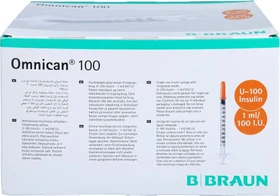 B.Braun Omnican 100 Insulin Einmalkanüle U-100 12mm, 100 Stück