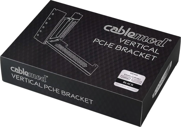 CableMod Vertical PCI-e Bracket Riser Card Cable, gewinkelt, PCIe 3.0, 210mm