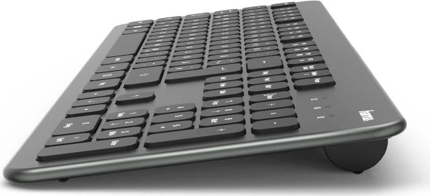 Hama KW-700 Wireless Slim-Design Tastatur, anthrazit/schwarz, USB, DE