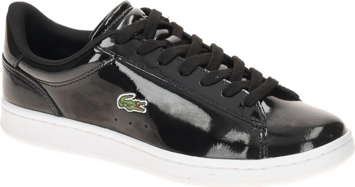 Lacoste Carnaby Lackleder schwarz/weiß (Damen)