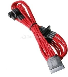 BitFenix Alchemy SATA-Stromadapter 4-Pin [IDE] auf 4x 15-Pin [SATA] 20cm, sleeved rot
