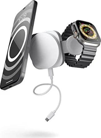 Zens 2-in-1 MagSafe + Watch Travel Charger weiß