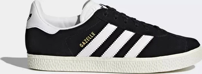 adidas Gazelle core black/footwear white/gold metallic (Junior)