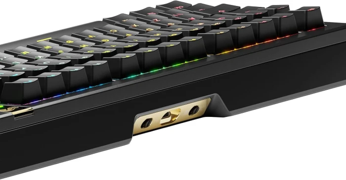 Glorious GMMK 3 Pro HE Wireless 75% Pre-built Gaming Keyboard, schwarz, LEDs RGB, Glorious Fox HE, USB/Bluetooth, ND