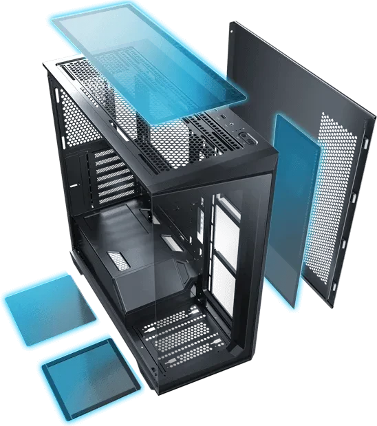 Antec C3 ARGB Black, Glasfenster