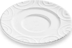 Gmundner Keramik Weißgeflammt Kaffee Unterteller Gourmet 16cm
