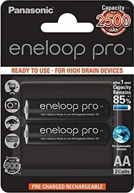 Panasonic eneloop pro (Gen 5) Mignon AA NiMH 2500mAh, 2er-Pack