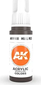 AK-Interactive 3rd Gen Acrylic Colors Acrylic Modelling Colors hull red, 17ml