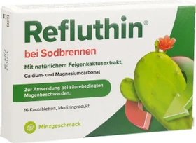 Refluthin bei Sodbrennen Minze Kautabletten, 16 Stück