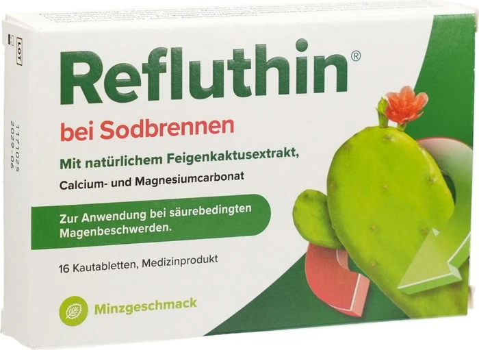Refluthin bei Sodbrennen Minze Kautabletten