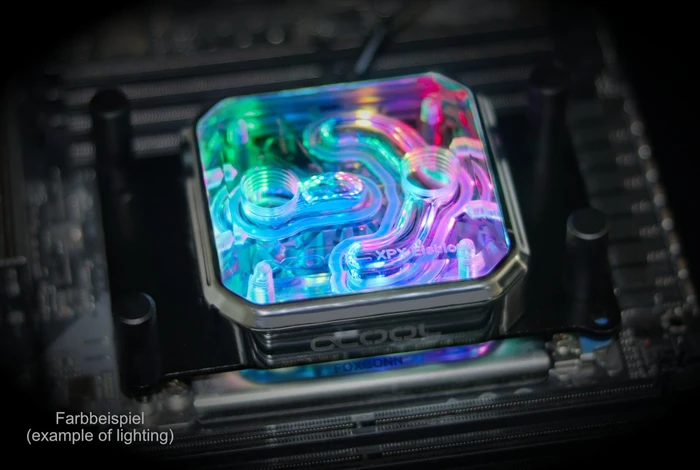 Alphacool Aurora XPX Digital RGB Frame verchromt