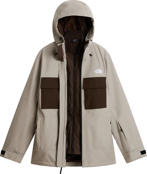 The North Face Fourbarrel Triclimate 3-in-1 Skijacke stone slab/dark chestnut (Herren)