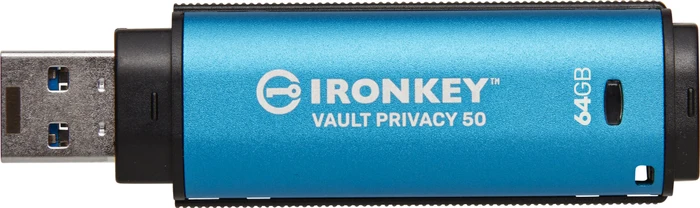 Kingston IronKey Vault Privacy 50 64GB, USB-A, USB 3.2 Gen 1×1