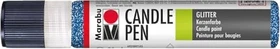 Marabu Candle Pen Wachsfarbe, glittersaphir, 25ml