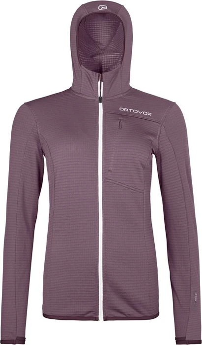 Ortovox Fleece Light Grid Hooded Funktionsjacke wild berry (Damen)