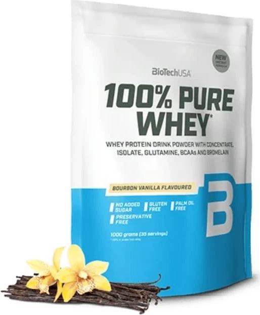 BioTech USA 100% Pure Whey Bourbonvanille 1kg