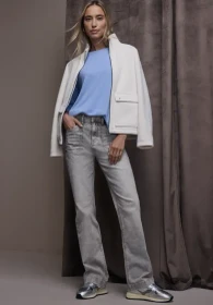 Street One Bootcut Jeans light grey washed (Damen)